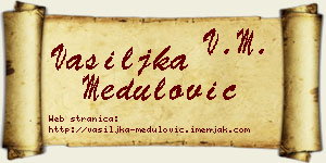 Vasiljka Medulović vizit kartica